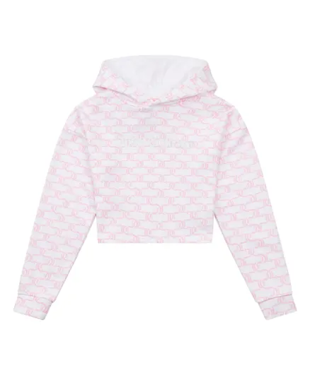 Juicy Couture Mono Print Hoodie - Pink