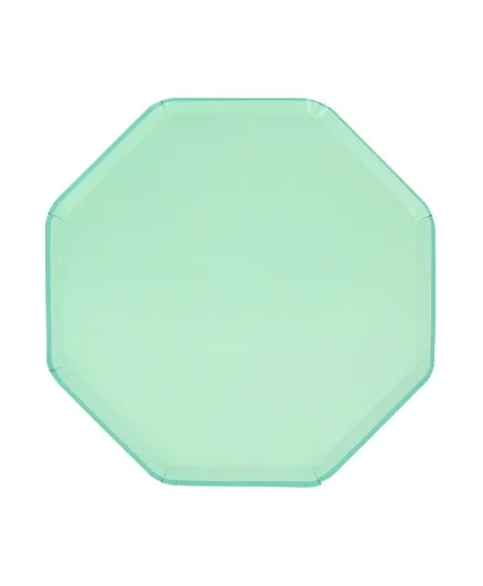 Meri Meri Sea Foam Green Side Plates - 8 Pieces