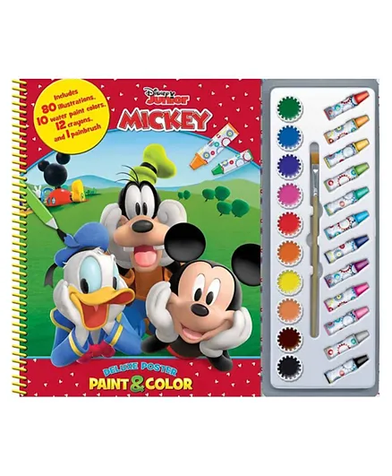 Phidal Disney Junior Mickey Deluxe Poster Paint and Color - English