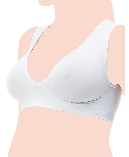 Relax Maternity 5710 Smart Support Nursing Bra - White