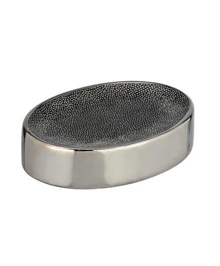 Wenko Soap Dish Mod. Nuria - Silver and Anthracite