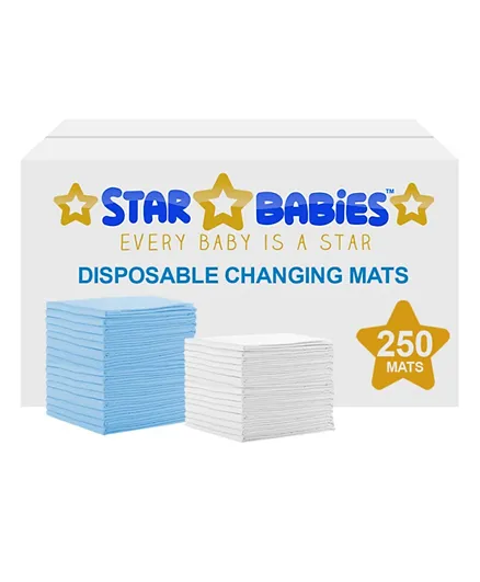 Star Babies Disposable Changing Mats - 250 Pc