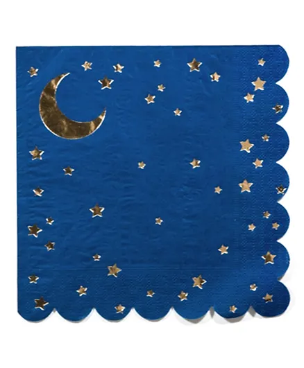 Party Camel Stars & Moon Napkins - Pack of 16