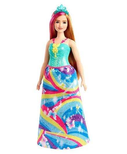 Barbie Dreamtopia Butterfly Teal Dress Doll - 30 cm
