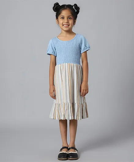 Beverly Hills Polo Club Short Sleeves Dress - Multicolor