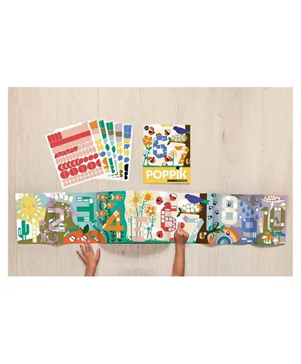 ملصق فسيفساء ماي ستيكر 123 من بوبيك متعددة الألوان - 520 ملصقا
