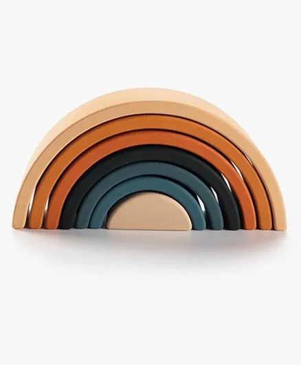 Sabo Concept Wooden Mini Rainbow Toy Tropics - 7 Pieces