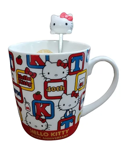 Hello Kitty Printed Cup With Stirrer - 420ml