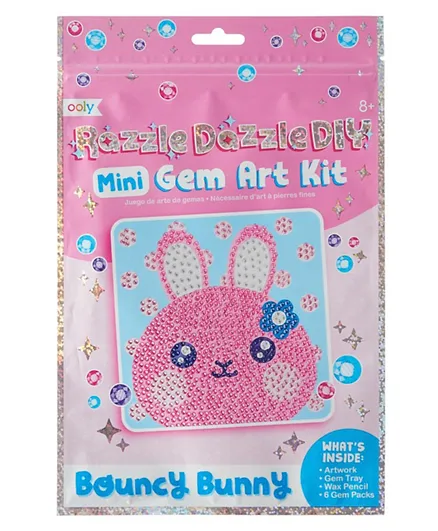 Ooly Razzle Dazzle Mini Gem Art Kit - Bouncy Bunny