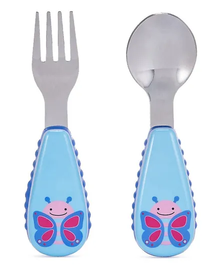 Skip Hop Zootensils Fork & Spoon -  Butterfly