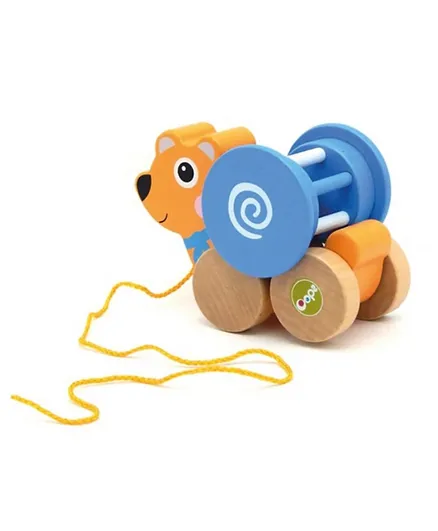 أوبس بول & فن مع كرة دوارة قابلة للفصل وراتل - دب