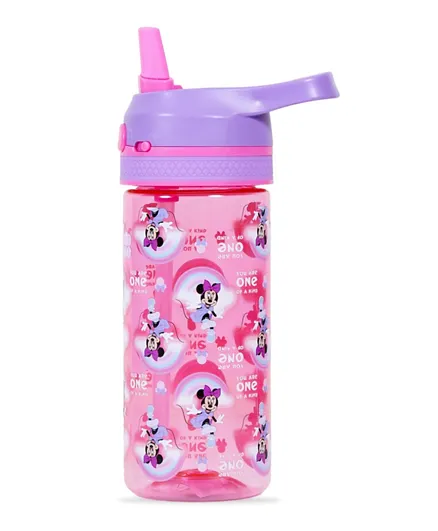 Eazy Kids Disney Minnie Mouse Tritan Water Bottle Purple Pink - 420mL
