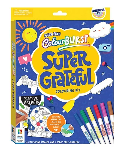 Hinkler Mindful Me Color Burst Super Grateful Coloring Kit