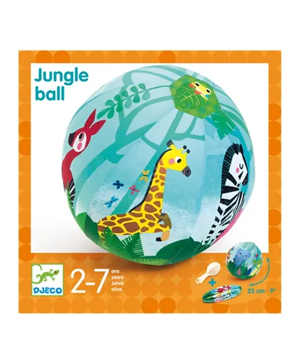 Djeco Jungle Balloon Ball - Multicolour