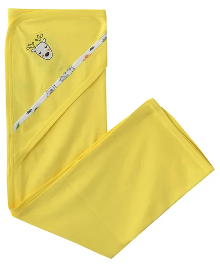 Smart Baby Hooded Towel - Yellow