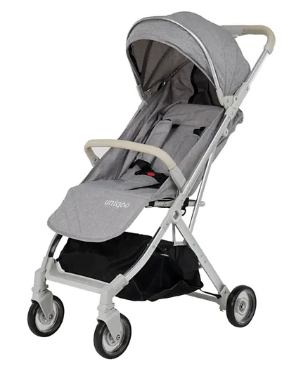 Uniqoo 4 Urban Stroller with Protective Shield - Gray