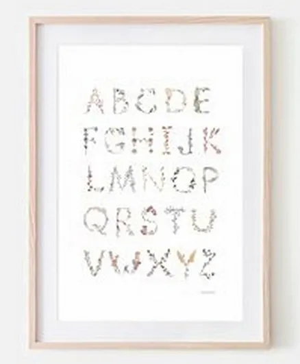 Mushie Large Poster - Alphabet International