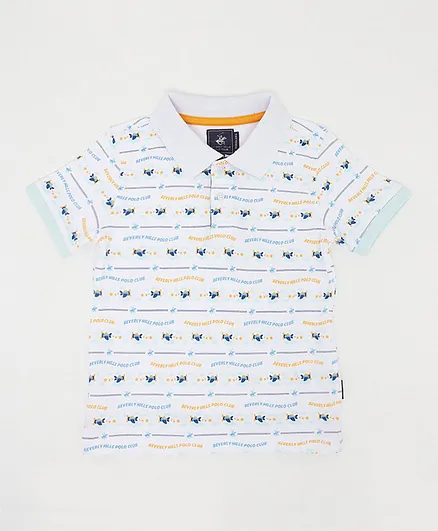 Beverly Hills Polo Club Printed T-Shirt - White