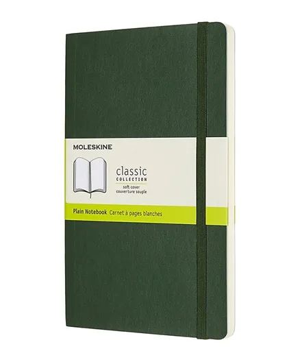 Moleskine Classic Plain Paper Notebook - Myrtle Green