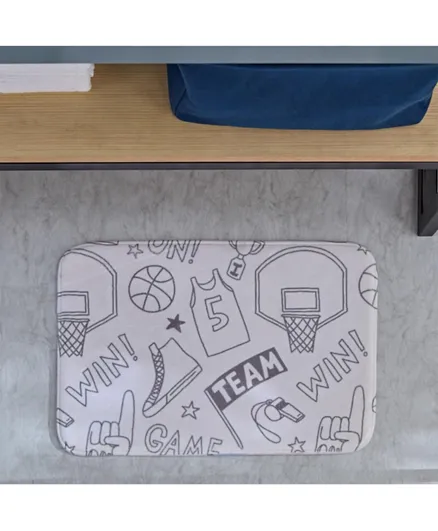 هوم بوكس - سجادة حمام رغوية بتصميم كرة السلة أركيد جوين