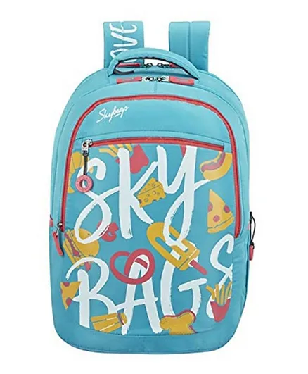 Skybags Astro Food Theme Ottoman School Backpack Blue - 32L