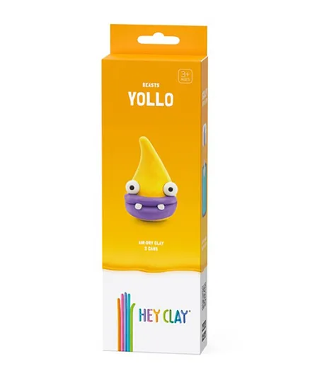 Hey Clay DIY Yollo Air-Dry Clay - 3 Cans
