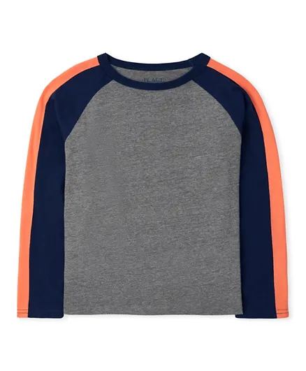 The Children's Place Arm Striped T-Shirt - Grey