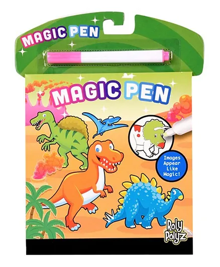 Roly Polyz Magic Pen Dinosaur  Book Colours Revield With Your Magic Pen