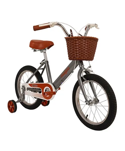 موغو - دراجة ريترو للأطفال - رمادي - 16 إنش