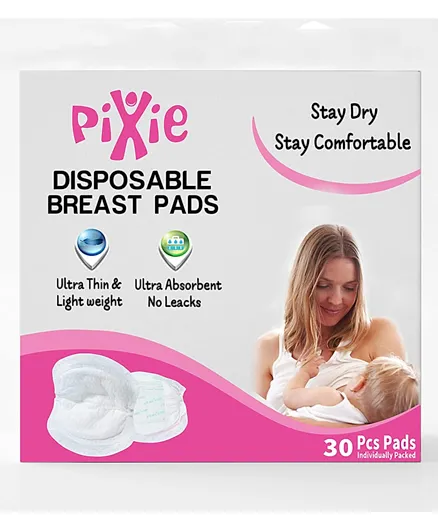 Pixie Disposable Breast Pads - 30 Pieces