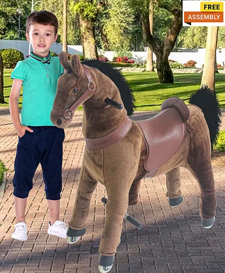 توبيز بونيسيكل - حصان ركوب للأطفال - بني داكن