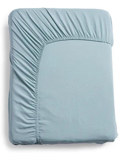 PAN Home Essential Solid Fitted Sheet - Blue