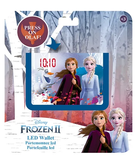 Disney Frozen Wallet With LED Time - Blue