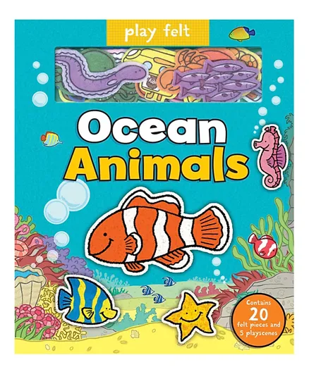 Imagine Tha Play Felt Ocean Animals Board Books - English