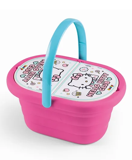 Smoby Hello Kitty Picnic Basket with 20 Accessories - Pink