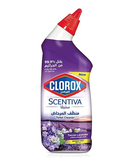 Clorox Scentiva Tuscan Lavender Bleach Free Toilet Bowl Cleaner - 709ml