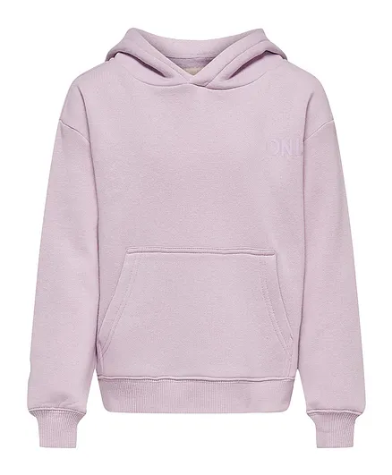 Only Kids Front Kangaroo Pocket Hoodie - Lavender Frost