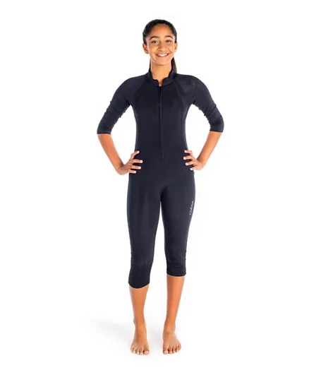 كويغا سن وير سليم كيني لباس سباحة - أسود