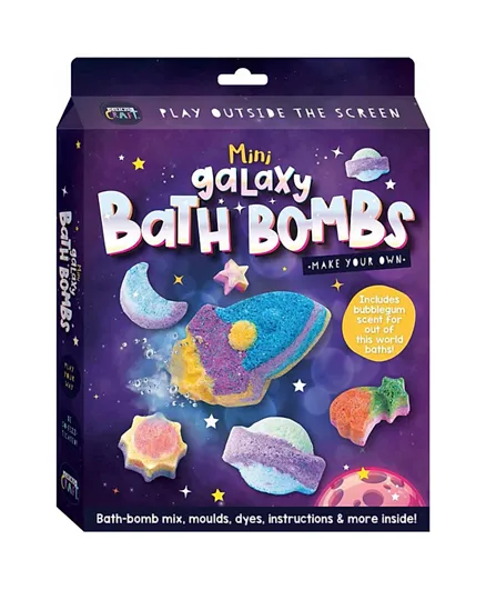 Hinkler Curious Craft Make Your Own Mini Galaxy Bath Bombs