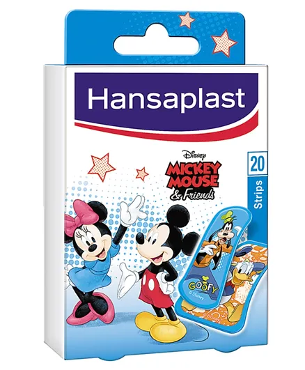 Hansaplast Disney Mickey Mouse & Friends Kids Plasters - Pack of 20 Strips