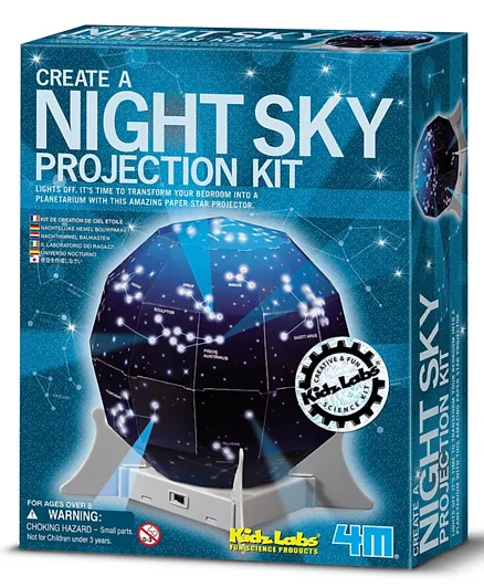4M Kidz Labs  Create A Night Sky Projection Kit - Multicoloured
