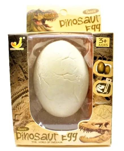 لعبة حفريات لأحافير بيض الديناصور من جينيرك يمكنك تركيبها بنفسك - لون أبيض