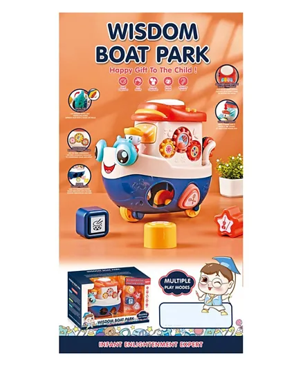TTC Wisdom Boat Park Toy With Lights & Sounds - Blue