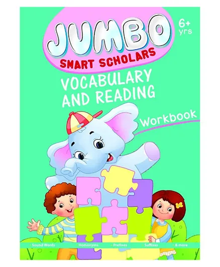 Jumbo Smart Scholars: Vocabulary and Reading Workbook Activity Book - 96 Pages