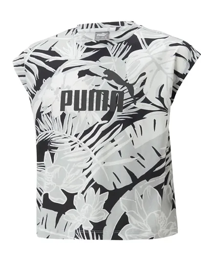 PUMA Flower Power All Over Printed T-Shirt - White
