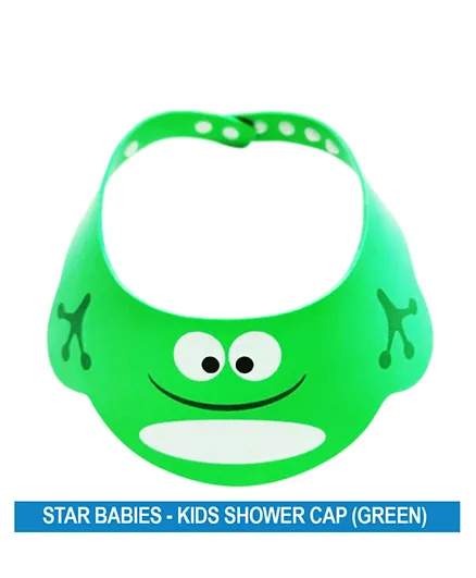 Star Babies Kids Shower Cap - Green