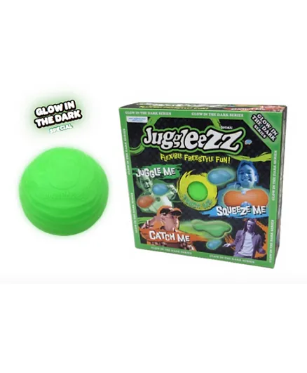 Juggleezz Glow In The Dark Colours Series Flexible Ball - Green