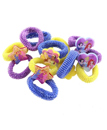 Disney Princess Hair Elastic Band Pack of 12 - Multicolour