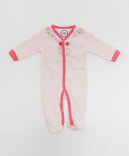 R&B Kids Floral Sleepsuit - Pink