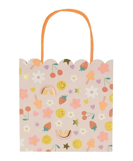 Meri Meri Happy Face Icons Party Bags - 8 Pieces